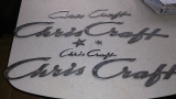 chris craft emblems boat logo rare 1960