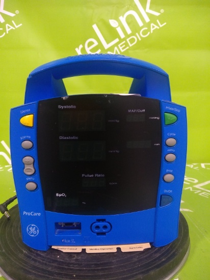 GE Healthcare Dinamap V100 Vital Signs Monitor- 44549