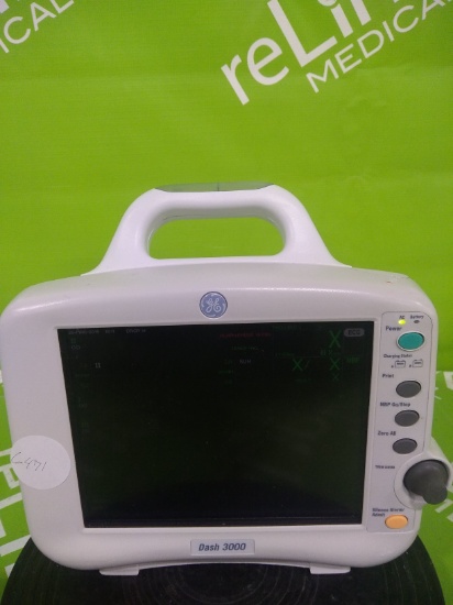 GE Healthcare Dash 3000 Patient Monitor- 46211