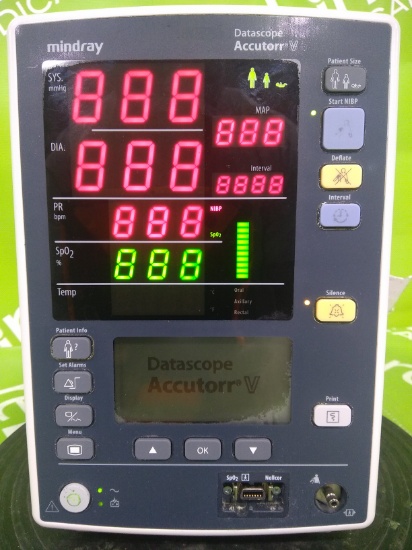 Mindray Medical Datascope Accutorr V Vital Signs Monitor- 45304