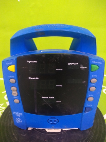 GE Healthcare Procare 100 Patient Monitor- 40665