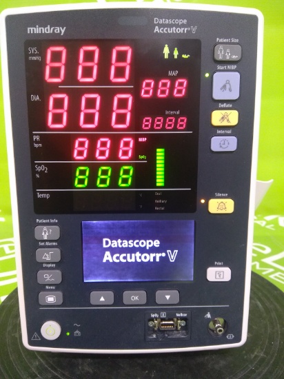 Mindray Medical Datascope Accutorr V Vital Signs Monitor- 41412
