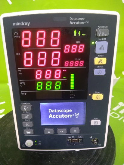 Mindray Medical Datascope Accutorr V Vital Signs Monitor- 41416