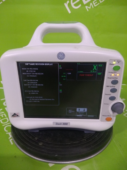 GE Healthcare Dash 3000 Patient Monitor- 46203