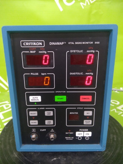 GE Healthcare Critikon 8100 Monitor - 40174