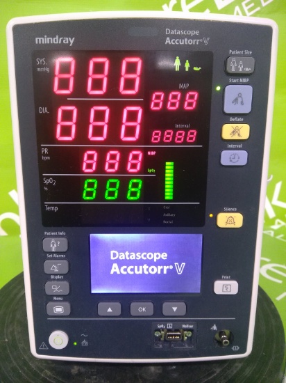 Mindray Medical Datascope Accutorr V Vital Signs Monitor- 42389