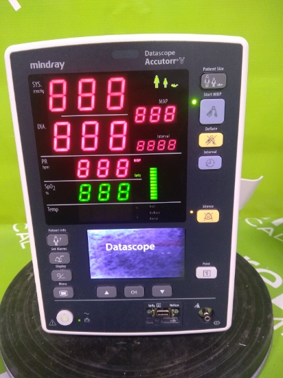 Mindray Medical Datascope Accutorr V Vital Signs Monitor- 41383