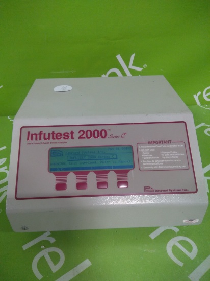 Datrend Systems, Inc. INFUTEST 2000 SERIES C DUAL CHANNEL INFUSION DEVICE ANALYZER - 59373