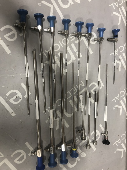 Lot of 16 Stryker Rigid Endoscopes