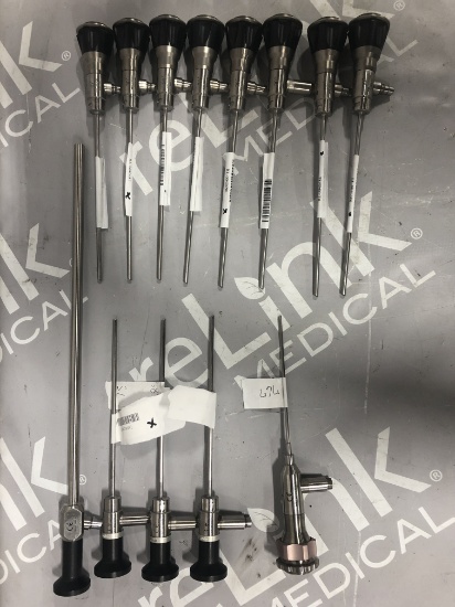 Lot of 12 Smith & Nephew Rigid Endoscopes