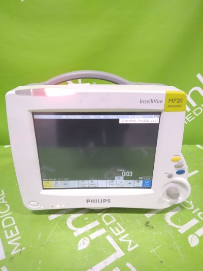 Philips Healthcare Intellivue MP20 M8001A Patient Monitor - 72692