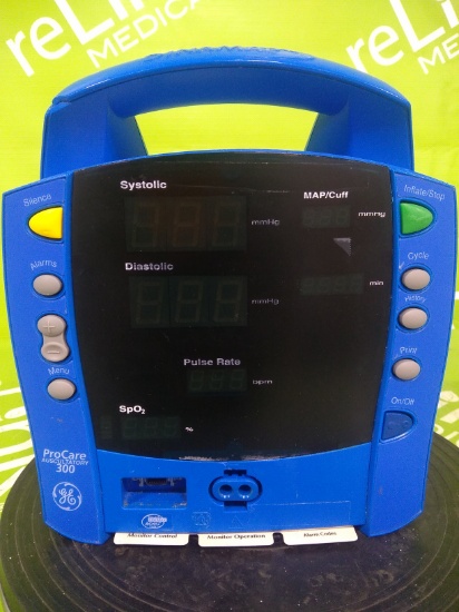 GE Healthcare Dinamap ProCare 300 Vital Signs Monitor - 45960