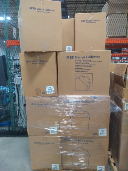 Lot of 15 Cases - BD 305615 Multi Use Sharps Container