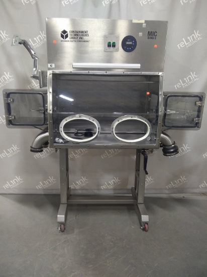Containment Technologies MIC Single Laminar Flow Lab Fume Hood Glovebox - 86032