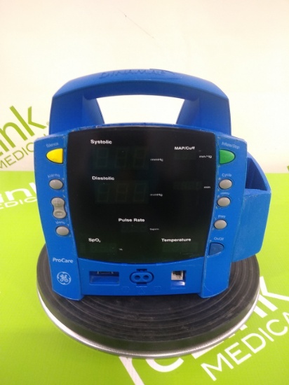 GE Healthcare Dinamap ProCare 400 Patient Monitor - 093069