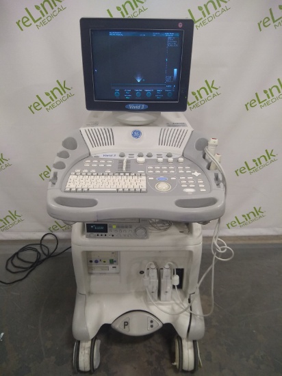 GE Healthcare Vivid 3 Ultrasound Machine - 121114