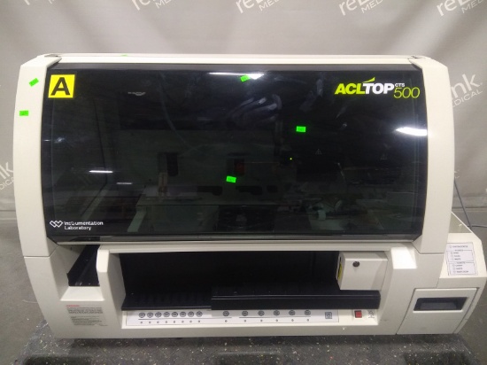 Instrumentation Laboratory Company ACL TOP 500 Hemostasis Testing System - 110846
