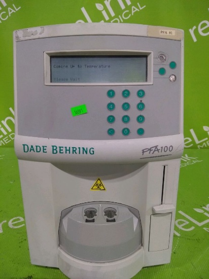 Dade Behring PFA-100 Platelet Analyzer - 106531