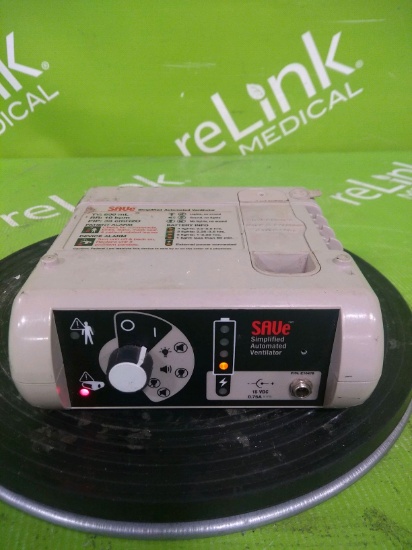 Automedx SAVe Simplified Automated Ventilator 600 x 10 Portable - 100228