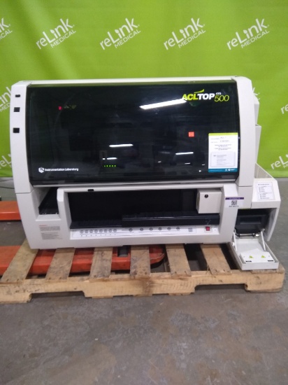 Instrumentation Laboratory Company ACL TOP 500 Hemostasis Testing System - 095297