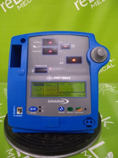 GE Healthcare Dinamap Pro 200V2 DP210X-US Vital Signs Monitor - 116471