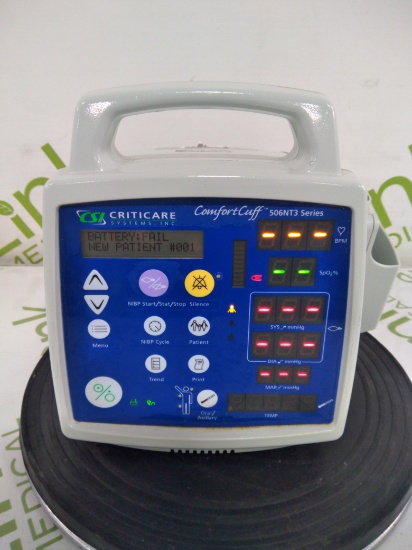 Criticare Comfort Cuff 506NT3 Vital Signs Monitor - 162601