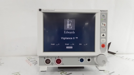 Edwards Lifesciences Vigilance II Patient Monitor - 276558