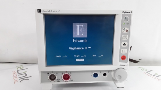 Edwards Lifesciences Vigilance II Patient Monitor - 280288