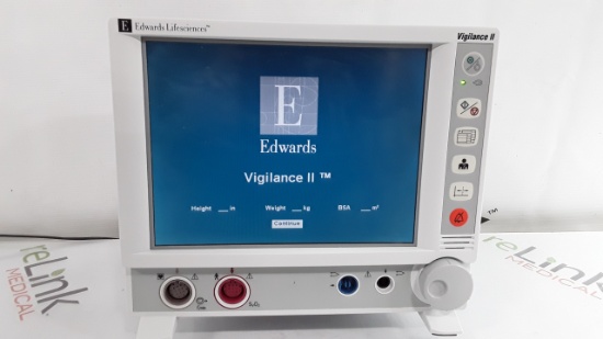 Edwards Lifesciences Vigilance II Patient Monitor - 280294