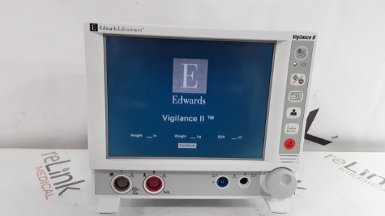 Edwards Lifesciences Vigilance II Patient Monitor - 276568