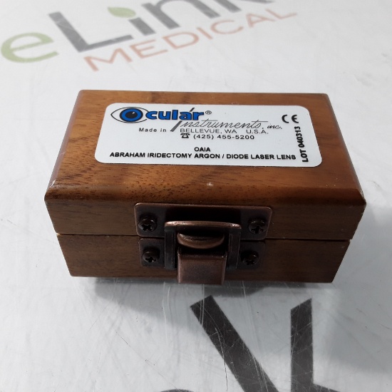 Ocular Instruments Inc OAIA Abraham Iridectomy Argon/Diode Laser Lens - 280395