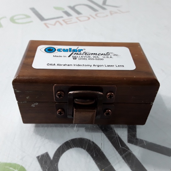 Ocular Instruments Inc OAIA Abraham Iridectomy Argon/Diode Laser Lens - 280414