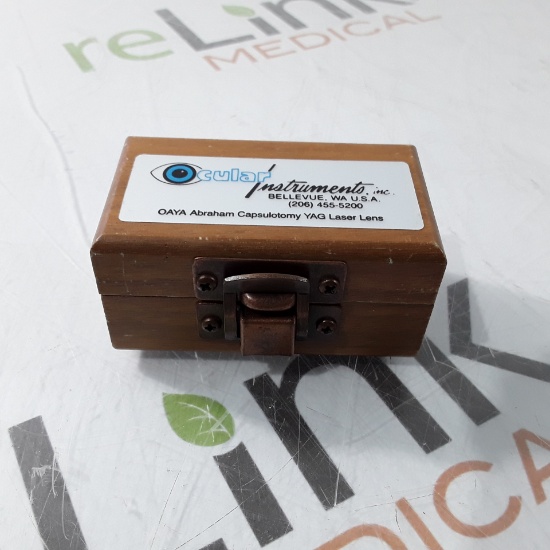 Ocular Instruments Inc OAYA Abraham Capsulotomy YAG Laser Lens - 280387
