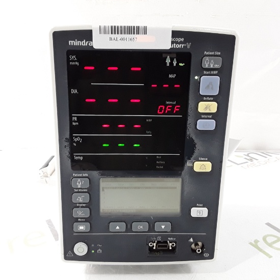 Mindray Datascope Accutorr V Vital Signs Monitor - 279500