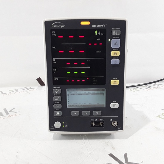 Mindray Datascope Accutorr V Vital Signs Monitor - 280299