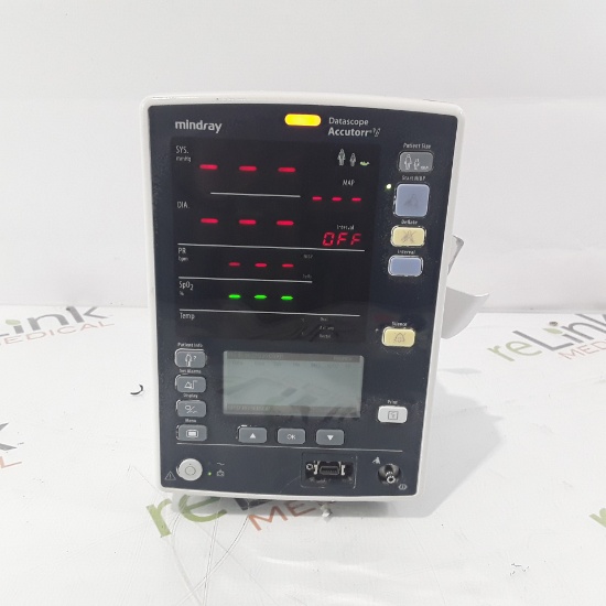 Mindray Datascope Accutorr V Vital Signs Monitor - 009534