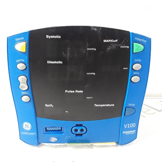 GE Healthcare Dinamap V100 - NIBP, SpO2 Vital Signs Monitor - 282659