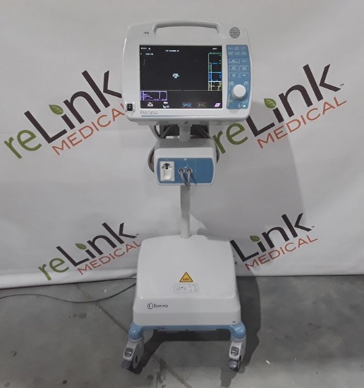 Invivo MDE Precess MRI 3160 Patient Monitoring System w/ Charging Cart - 284120