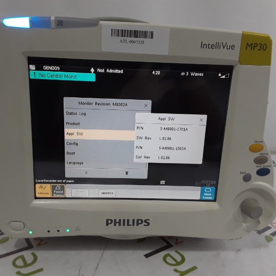 Philips IntelliVue MP30 Patient Monitor - 302173