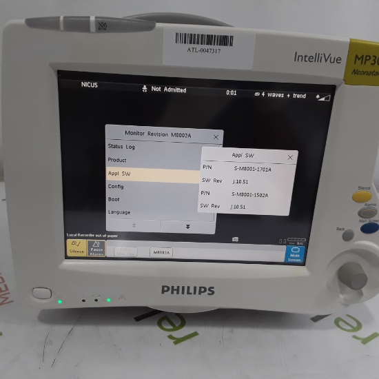 Philips IntelliVue MP30 - Neonatal Patient Monitor - 302161