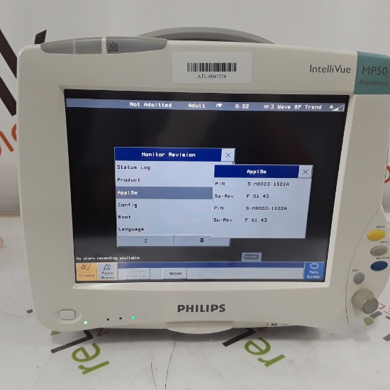 Philips IntelliVue MP50 - Anesthesia Patient Monitor - 299934