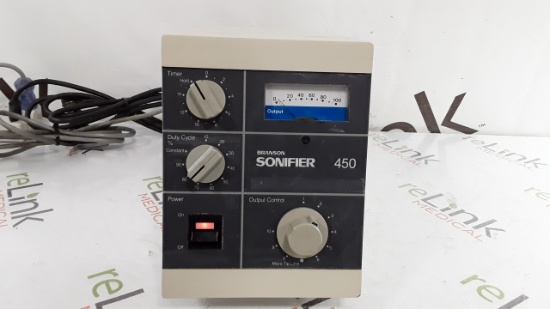 Branson Ultrasonics Digital SONIFIER 450 CELL DISRUPTOR Sonicator - 275686