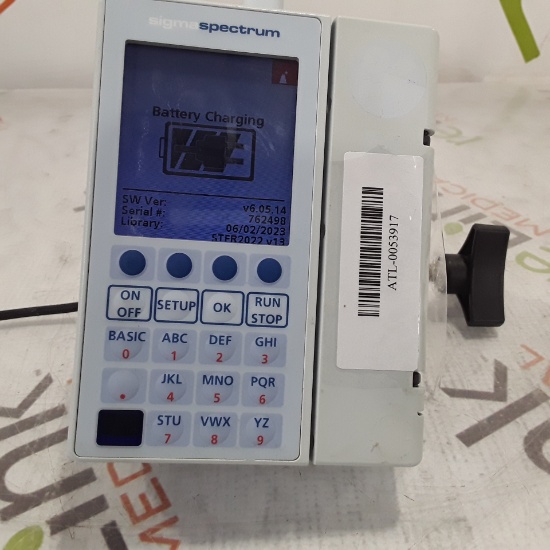 Baxter Sigma Spectrum 6.05.14 with A/B/G/N Battery Infusion Pump - 332438