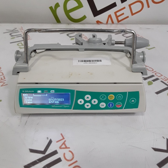 B. Braun Infusomat Space w/Pole Clamp & AC Adapter Infusion Pump - 312371