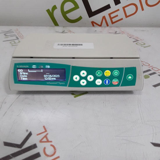 B. Braun Infusomat Space w/Pole Clamp & AC Adapter Infusion Pump - 312169