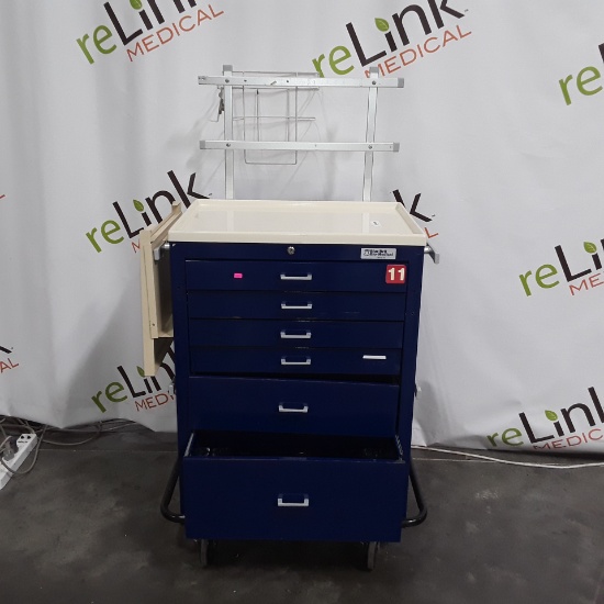 Blue Bell Bio-Medical Anesthesia Cart - Blue Cart - 308352