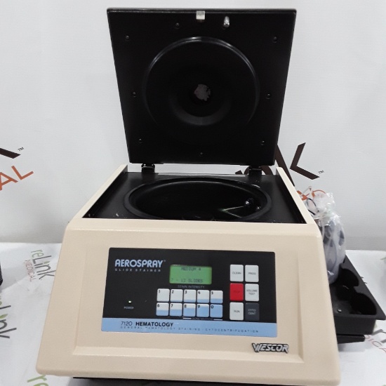Wescor 7120 Aerospray Hematology Slide Stainer Cytocentrifuge - 265570