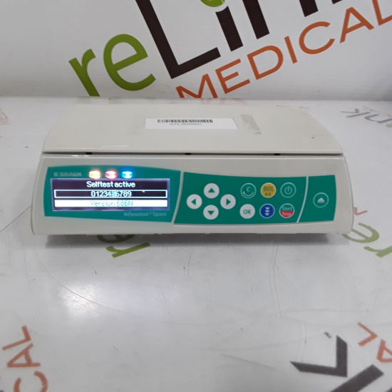 B. Braun Infusomat Space w/Pole Clamp & AC Adapter Infusion Pump - 312065
