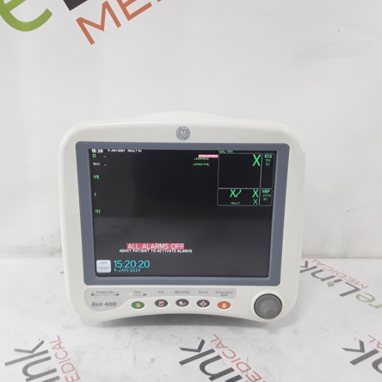 GE Healthcare Dash 4000 - GE/Nellcor SpO2 Patient Monitor - 363810