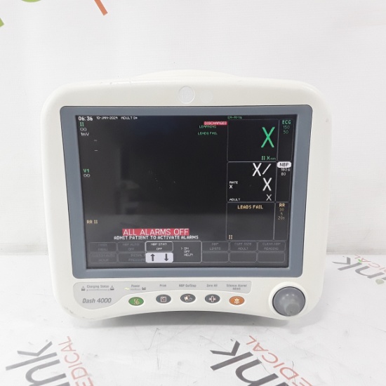 GE Healthcare Dash 4000 - GE/Nellcor SpO2 Patient Monitor - 363850
